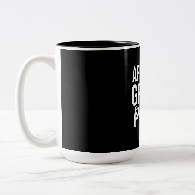 Taza Bicolor Paro gris africano papá (Izquierda)