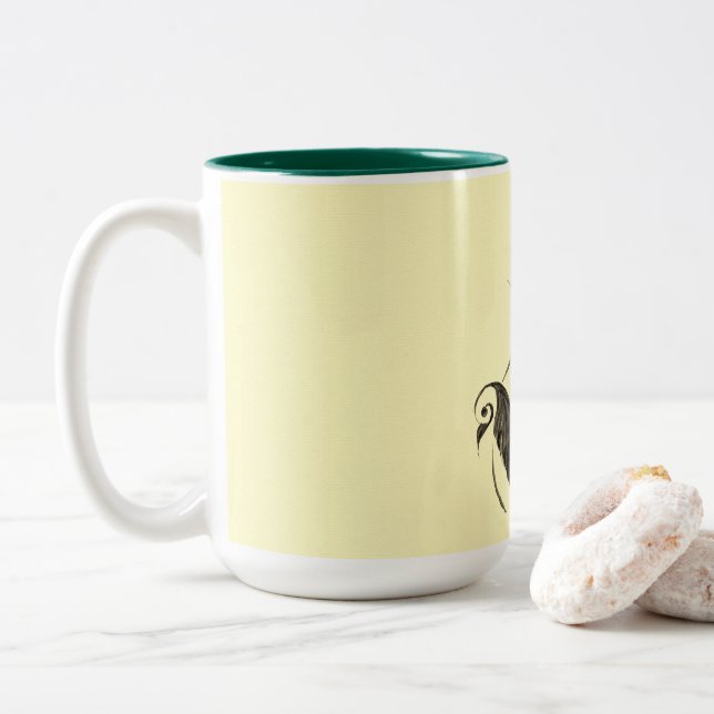 Taza Bicolor Paro leafy (Con donut)