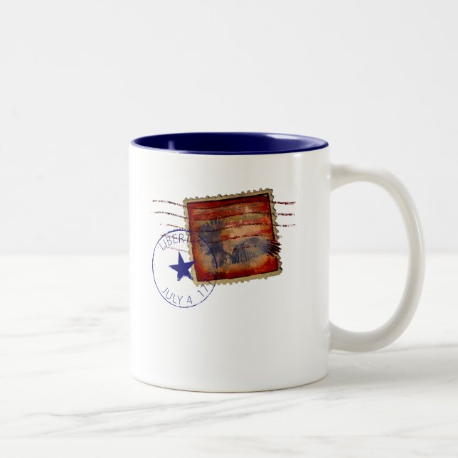Taza Bicolor paro postal de libertad (Derecha)