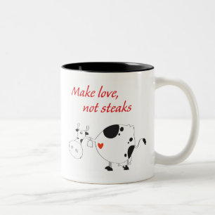 Taza Bicolor paro vegetariano