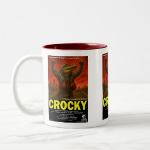 Taza Bicolor Parodia Clásica de Película Crocky