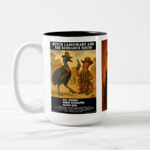 Taza Bicolor Parodia de cartel de película western