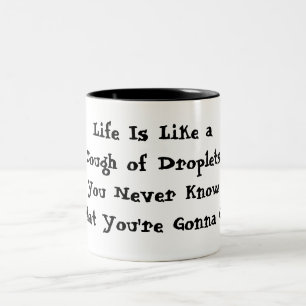 Taza Bicolor Parodia de Forrest Gump Pandemia en la vida divert