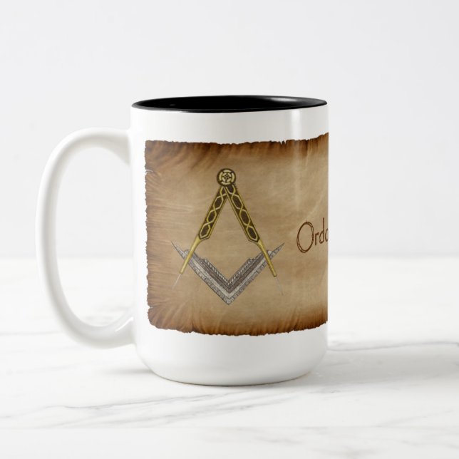 Taza Bicolor Parque con Plaza y brújula (Izquierda)