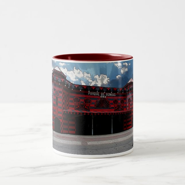 Taza Bicolor Parque de Bombas de Ponce (Centro)