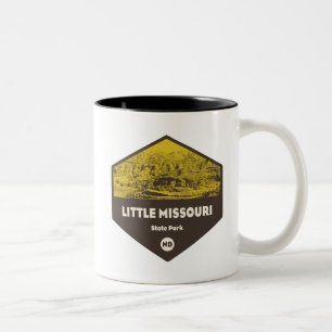 Taza Bicolor Parque estatal de Little Missouri North Dakota