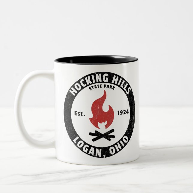 Taza Bicolor Parque estatal Hocking Hills (Izquierda)