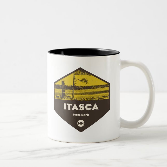 Taza Bicolor Parque Estatal Itasca Minnesota (Derecha)