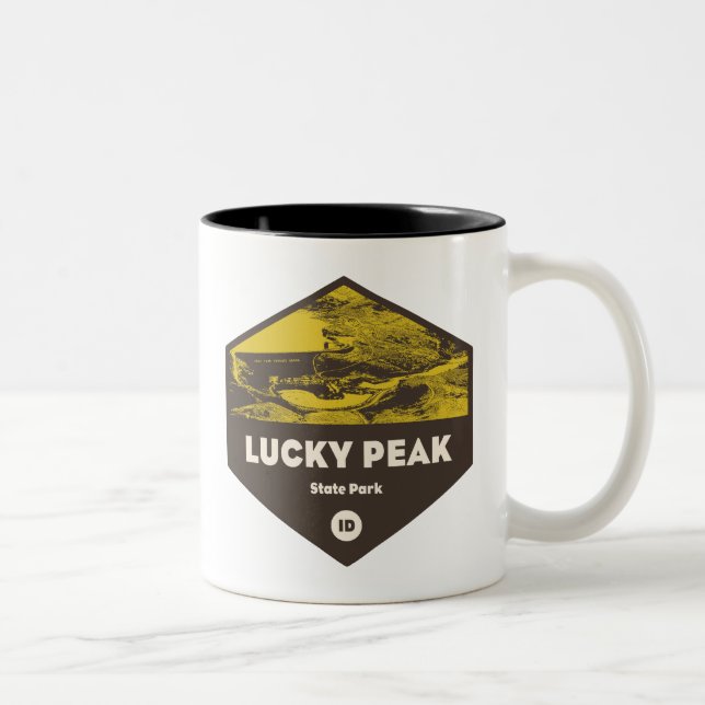 Taza Bicolor Parque Estatal Lucky Peak Idaho (Derecha)