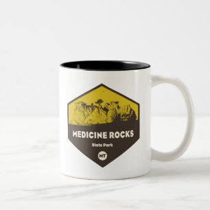 Taza Bicolor Parque estatal Medicine Rocks Montana
