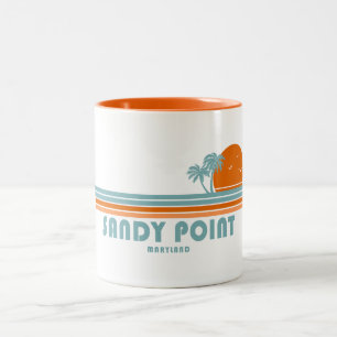 Taza Bicolor Parque Estatal Sandy Point Maryland Palma Sol