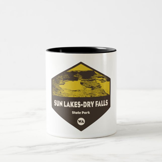 Taza Bicolor Parque Estatal Sun Lakes-Dry Falls Washington (Centro)