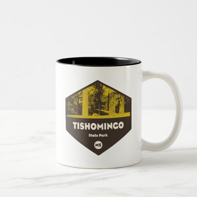 Taza Bicolor Parque Estatal Tishomingo Mississippi (Derecha)