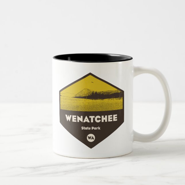 Taza Bicolor Parque estatal Wenatchee Washington (Derecha)