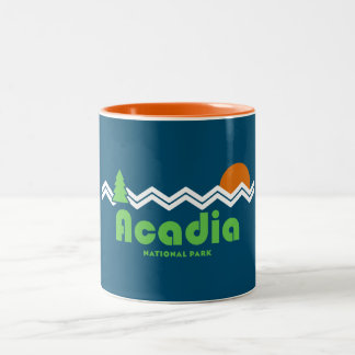 Taza Bicolor Parque nacional Acadia Retro