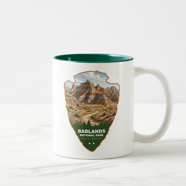 Taza Bicolor Parque Nacional Badlands Arrowhead (Derecha)