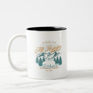 Taza Bicolor Parque nacional del Monte Rainier, Vintage