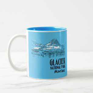 Taza Bicolor Parque Nacional Glaciar Lago Escondido Montana