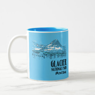 Taza Bicolor Parque Nacional Glaciar Lago Escondido Montana