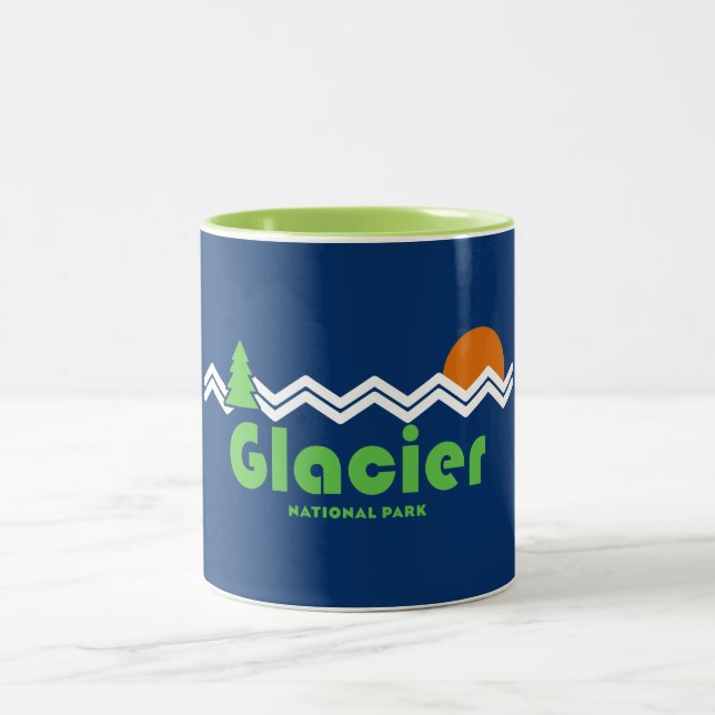 Taza Bicolor Parque nacional Glaciar Retro (Centro)