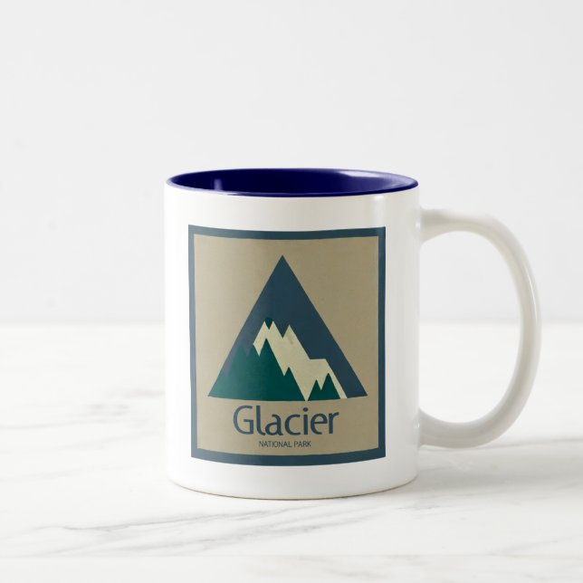 Taza Bicolor Parque nacional Glacier Rustic (Derecha)