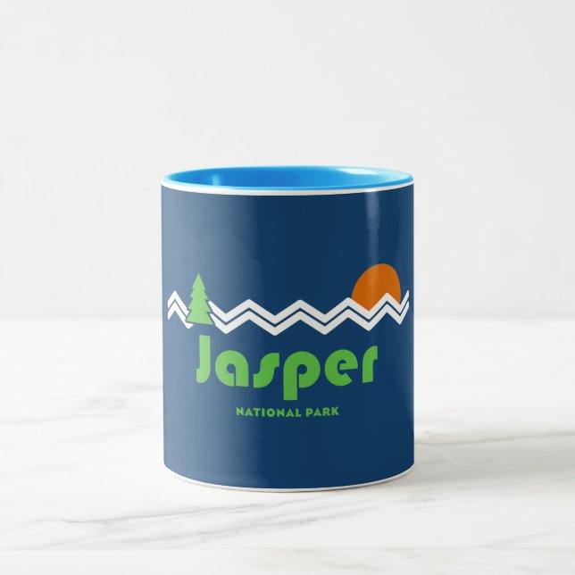 Taza Bicolor Parque nacional Jasper Retro (Centro)