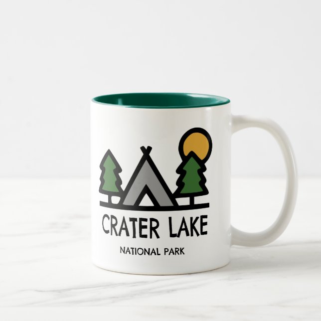 Taza Bicolor Parque nacional Lago Crater (Derecha)