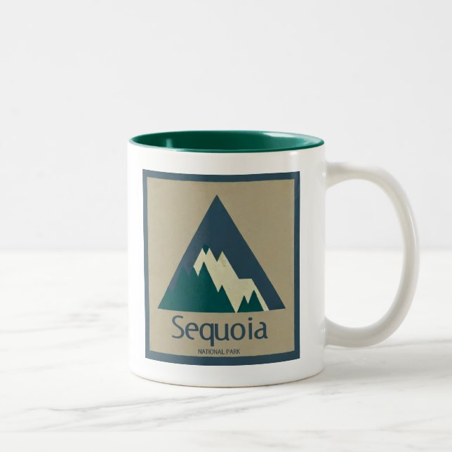 Taza Bicolor Parque Nacional Sequoia Rústico (Derecha)