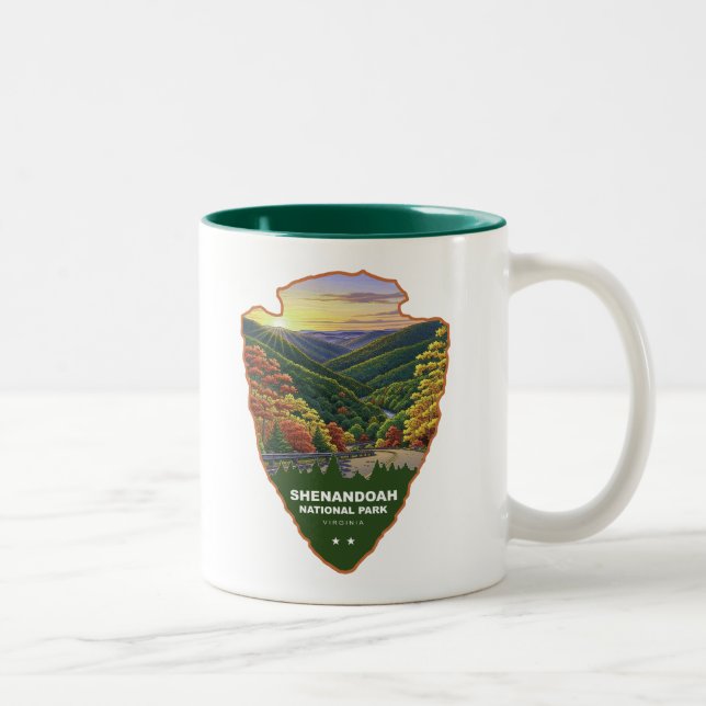 Taza Bicolor Parque Nacional Shenandoah Arrowhead (Derecha)