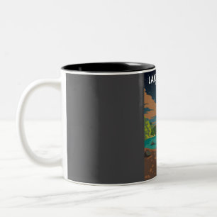 Taza Bicolor Parque nacional Vintage Minimal Retro