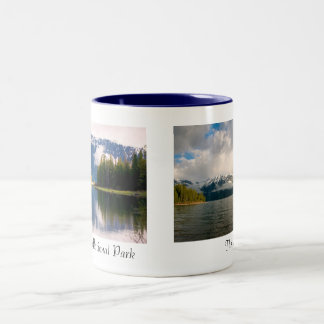 Taza Bicolor Parque-Taza magnífica del nacional de Tetons