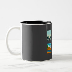 Taza Bicolor Parques Nacionales de California - Asociación de P