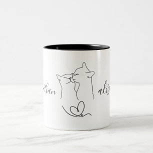 Taza Bicolor Partido de compromiso de Boda lindo regalo de pare