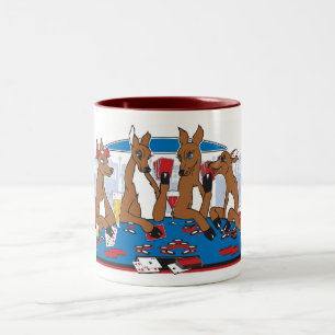 Taza Bicolor Partido de la Bachelorette de Poker