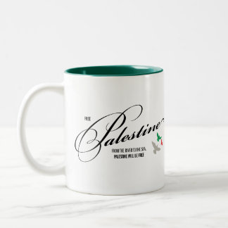 Taza Bicolor Partido de Liberación de Palestina: Mug de defensa