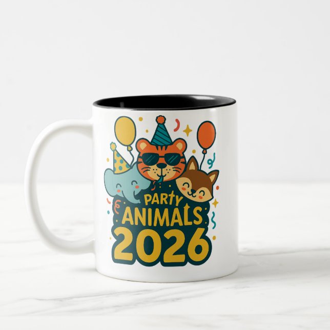 Taza Bicolor Party Animals 2026 (Izquierda)