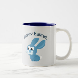 Taza Bicolor ¡Pascua Adorable! Conejo azul