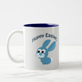 Taza Bicolor ¡Pascua Adorable! Conejo azul