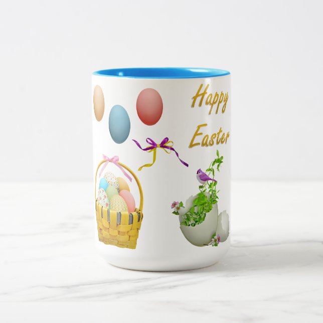 Taza Bicolor Pascua dos tonificantes. (Centro)
