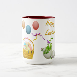 Taza Bicolor Pascua dos tonificantes.
