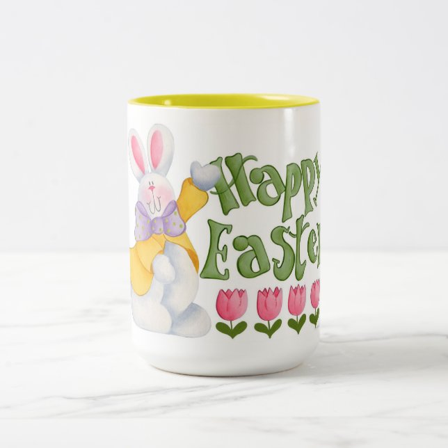 Taza Bicolor Pascua feliz (Centro)