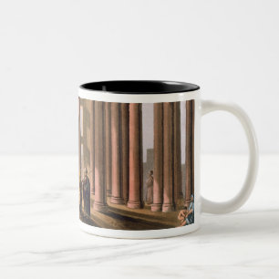 Taza Bicolor Pasillo de José en el castillo de El Cairo, plate