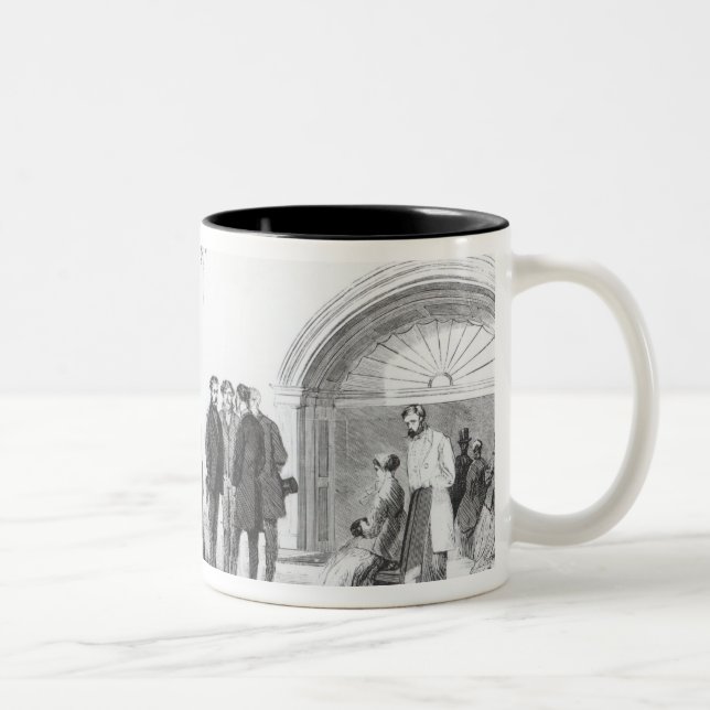 Taza Bicolor Pasillo de la Casa Blanca en Washington (Derecha)