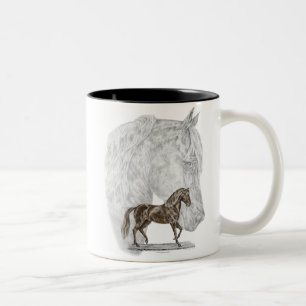 Taza Bicolor Paso Fino Horse Art