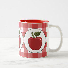 Taza Bicolor Pasta de café de fruta de Apple
