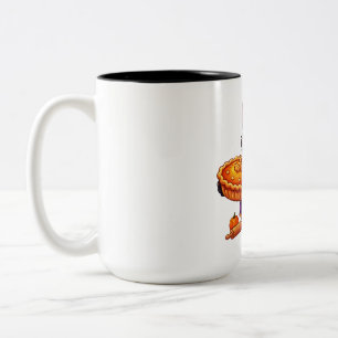 Taza Bicolor Pastel de Calabaza de Chef Hombre Lobo Halloween