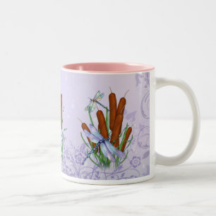 Taza Bicolor Pastel Dragonfly
