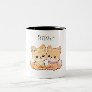 Taza Bicolor Pastel Fox Forever Friends – Friendship Gift