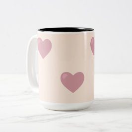 Taza Bicolor Pastel Love Hearts