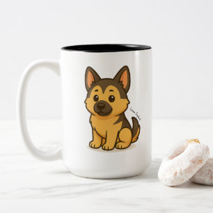 Taza Bicolor Pastor Alemán